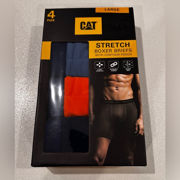 Men’s CATERPILLAR STRETCH BOXER BRIEFS with contour pouch - NIB - Size: L - Picture 1 of 8